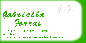 gabriella forras business card